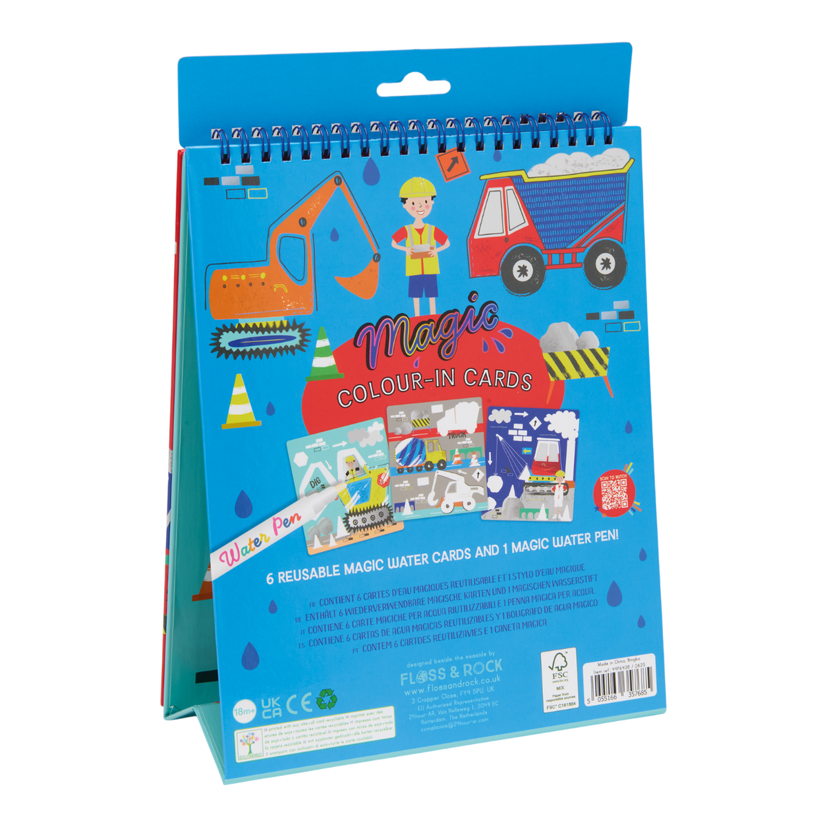 Magic Colour Changing Watercard Easel and Pen - Construction