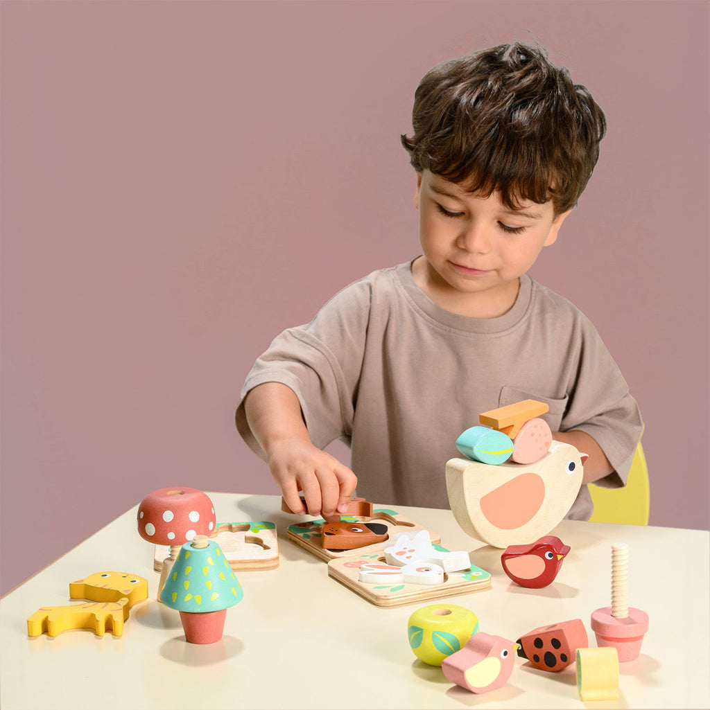 24 Months Wooden Garden Playtime Set