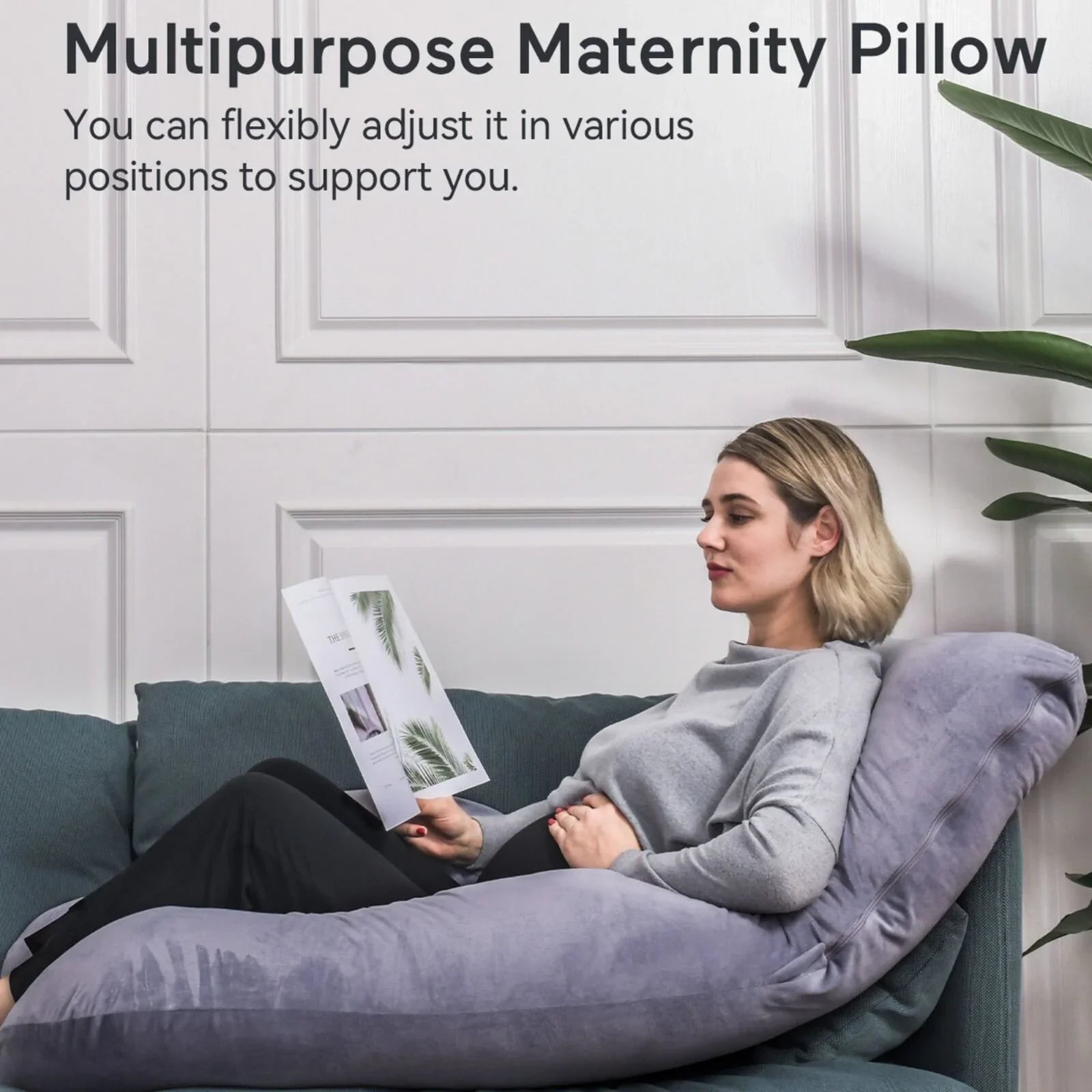 Momcozy U-shaped Maternity Body Pillow