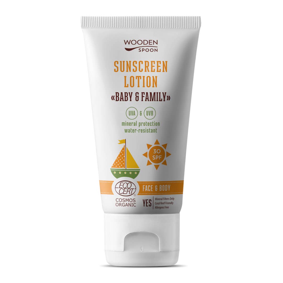 Guardian Angel Naturals - Organic Sunscreen Lotion Baby & Family 30 SPF- 150ml
