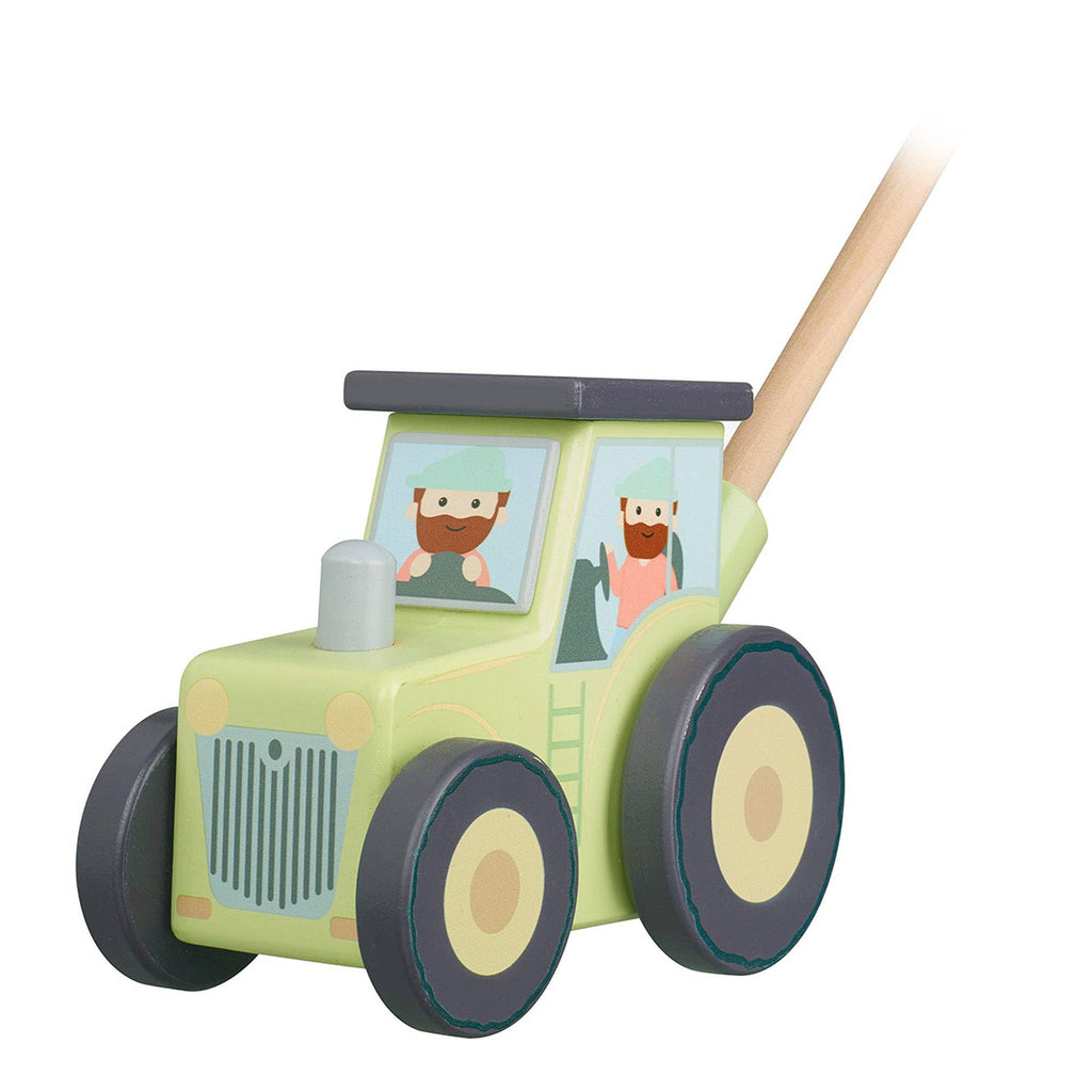 Orange Tree Toys - Tractor Wooden Push Along - Boxed