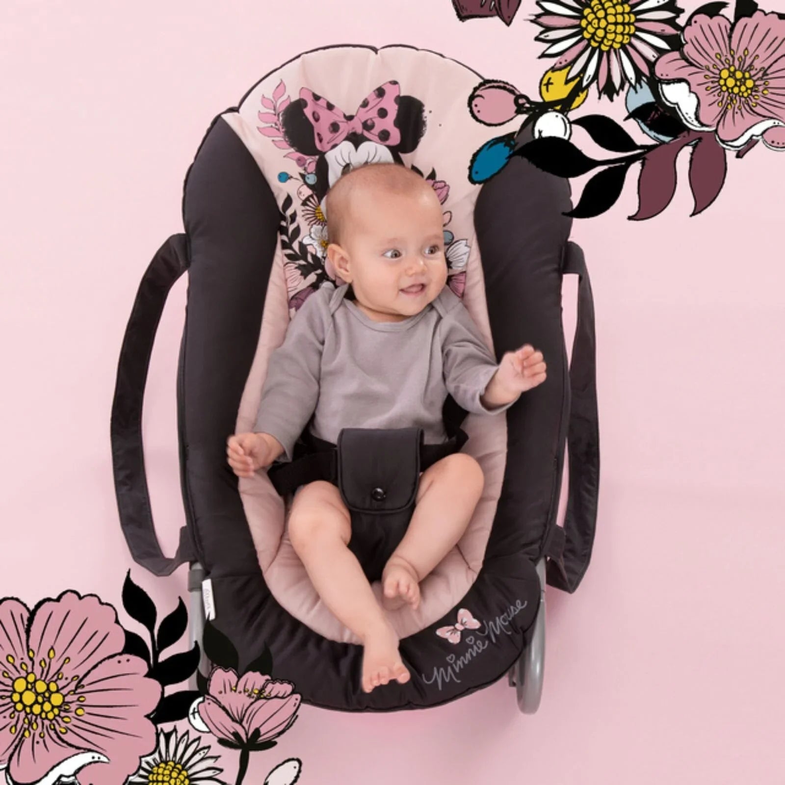 Hauck Disney Rocky Bouncer Chair - Minnie Sweetheart