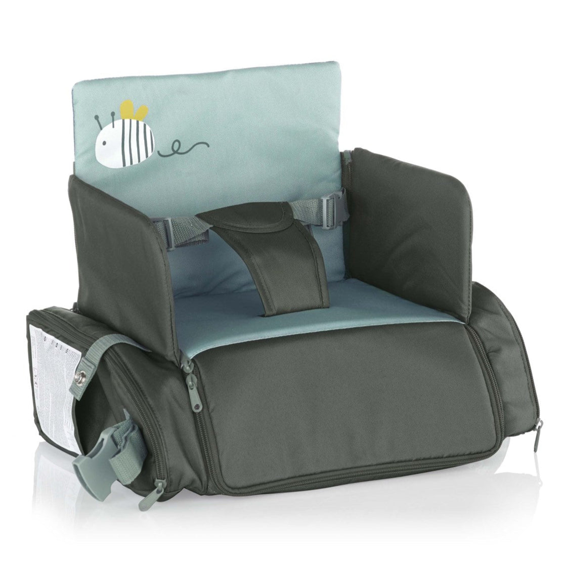 Jane Avant Travel Highchair with Storage - Botanic Green