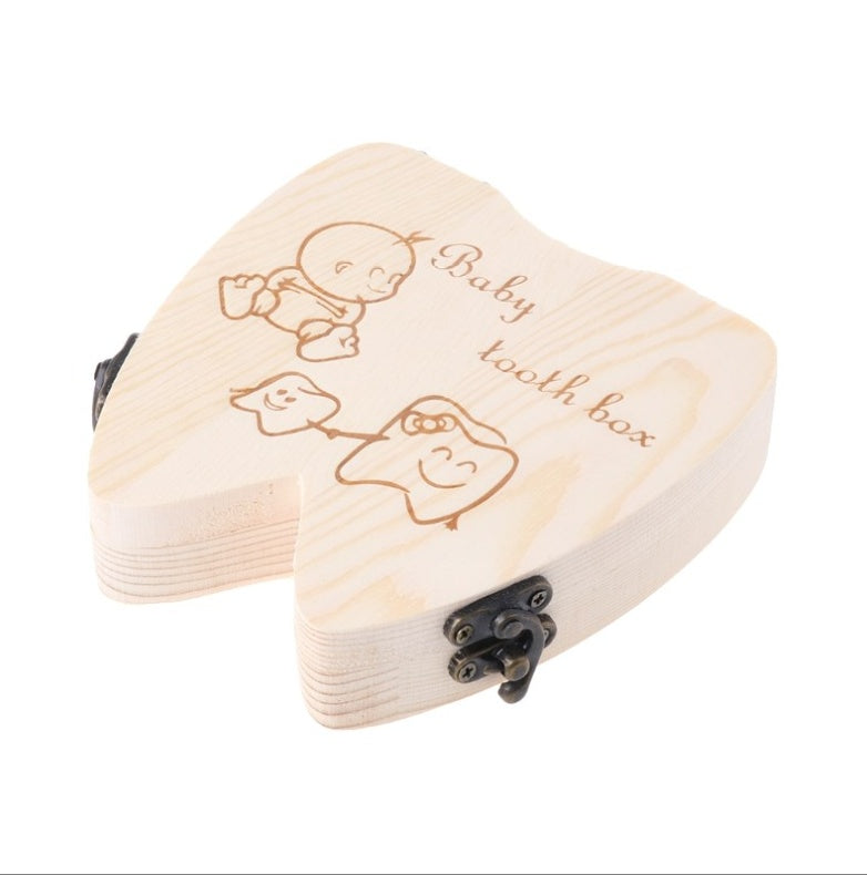 Wooden Baby Tooth Box
