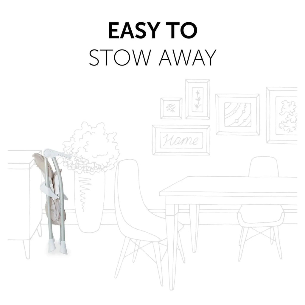 Hauck Sit N Fold Highchair - Beige