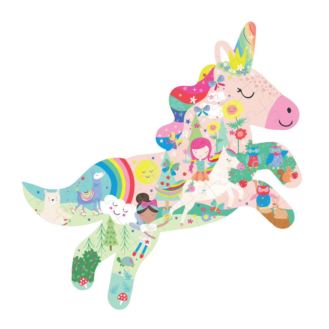 40 Piece Jigsaw - Rainbow Fairy Unicorn