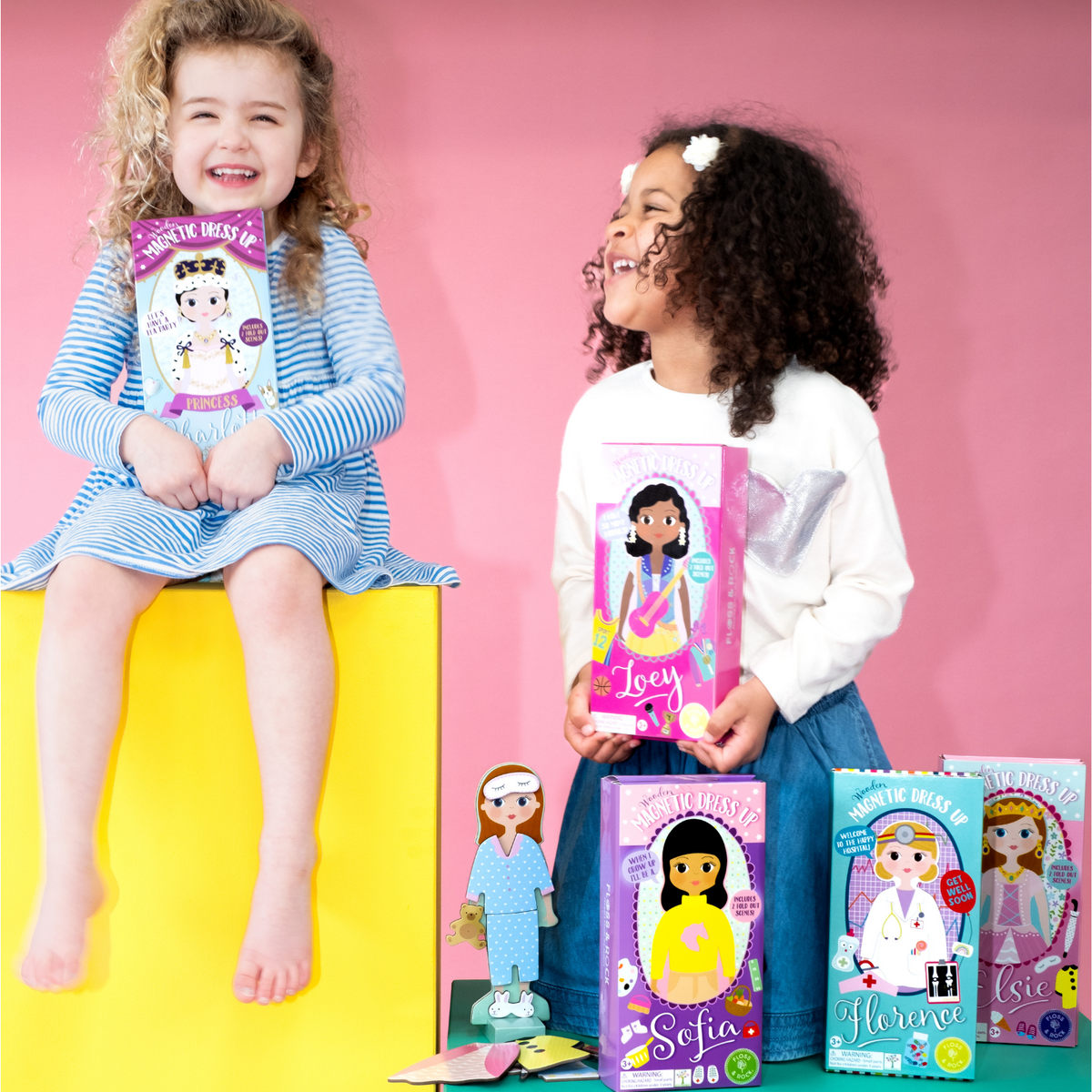 Wooden Magnetic Dress Up Doll - Hospital - Florence