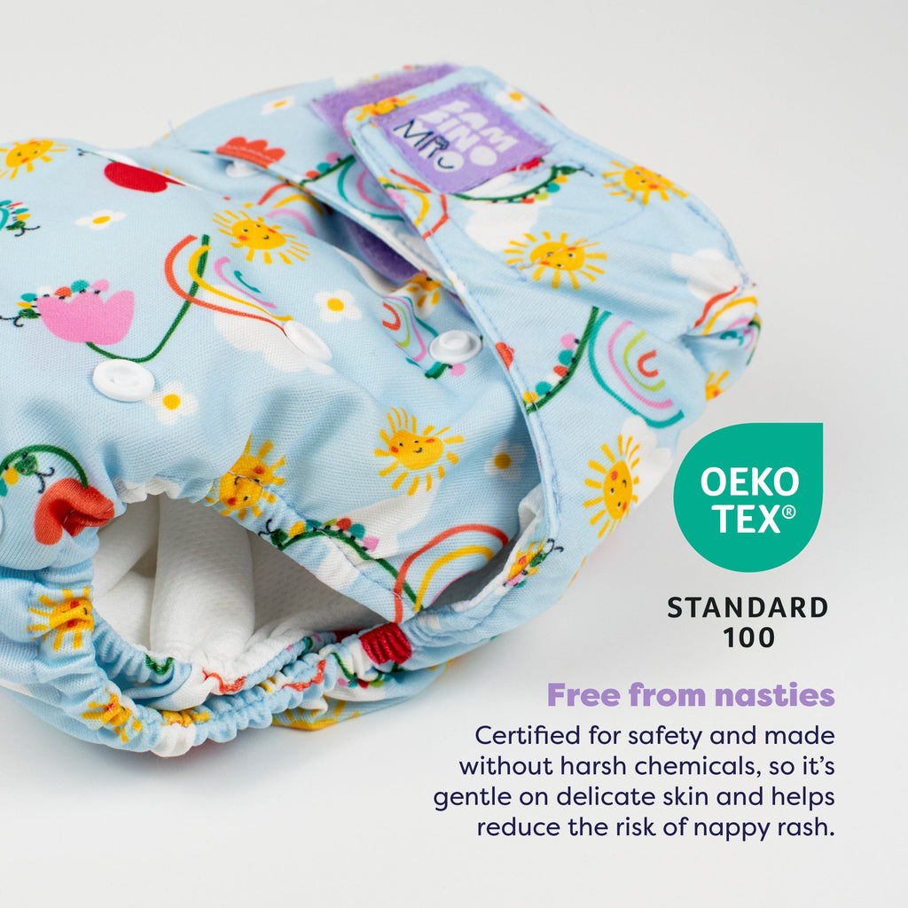 The Essentials Reusable Nappy Bundle - Garden Party & Pastels