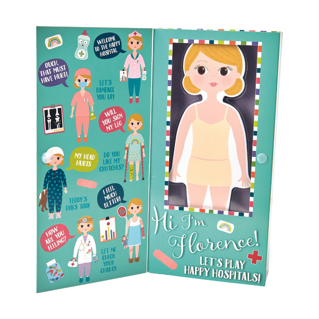 Wooden Magnetic Dress Up Doll - Hospital - Florence