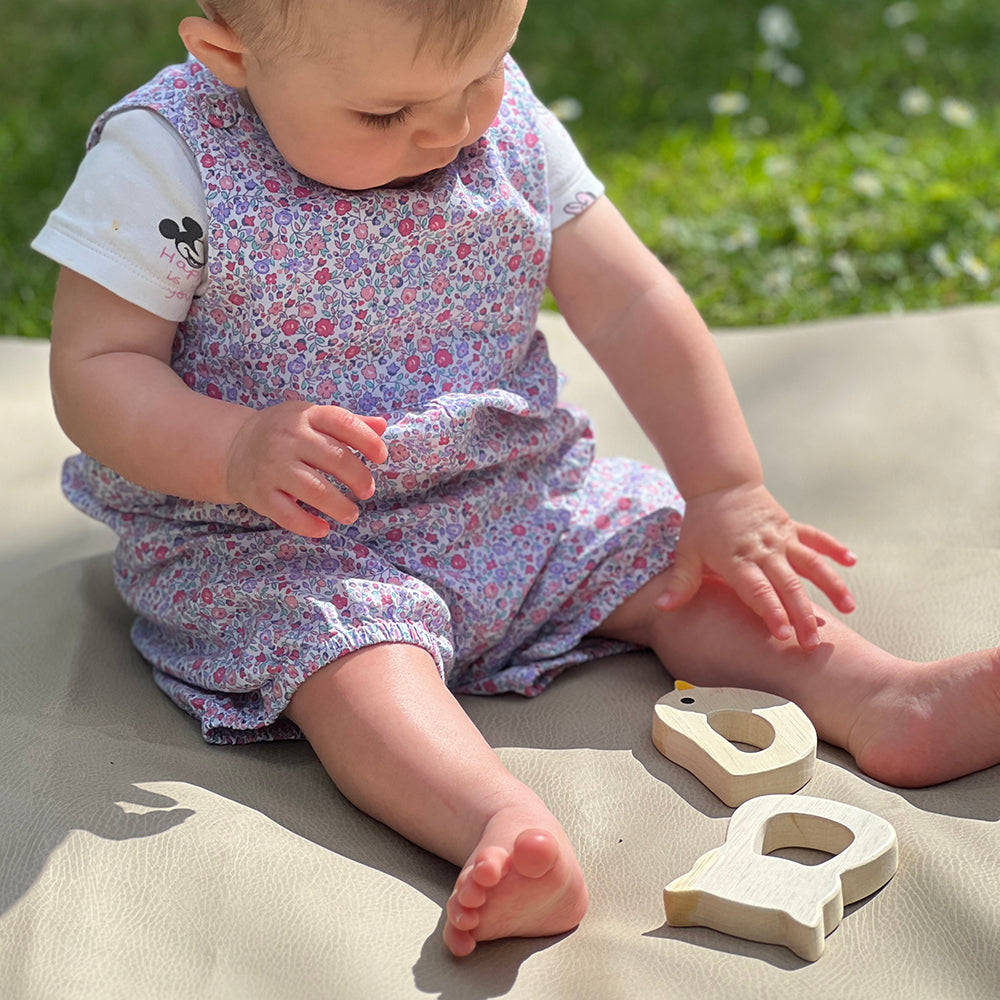 Mentari Wooden Bird & Kitten Teethers