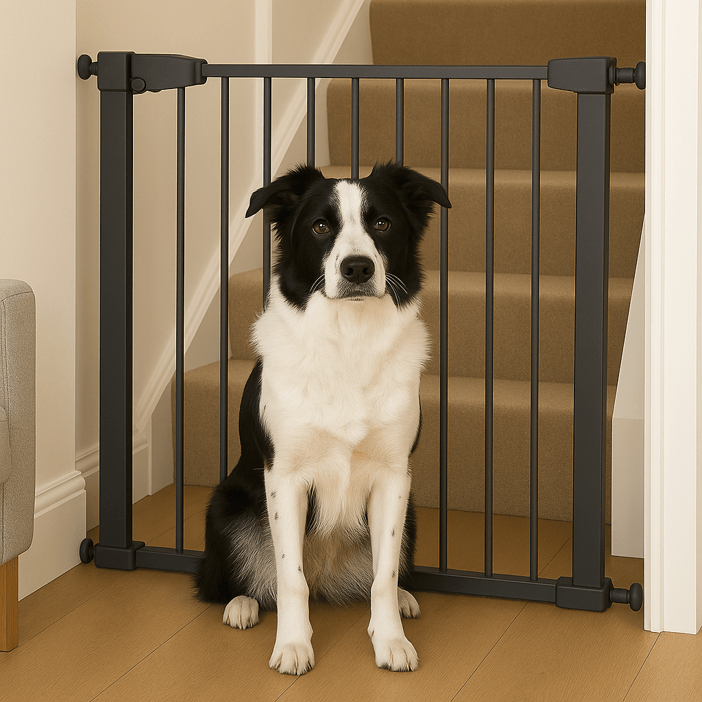 2x FYLO Baby Safety Stair Gate Pressure Fit Extra Wide - Grey - Baby&More
