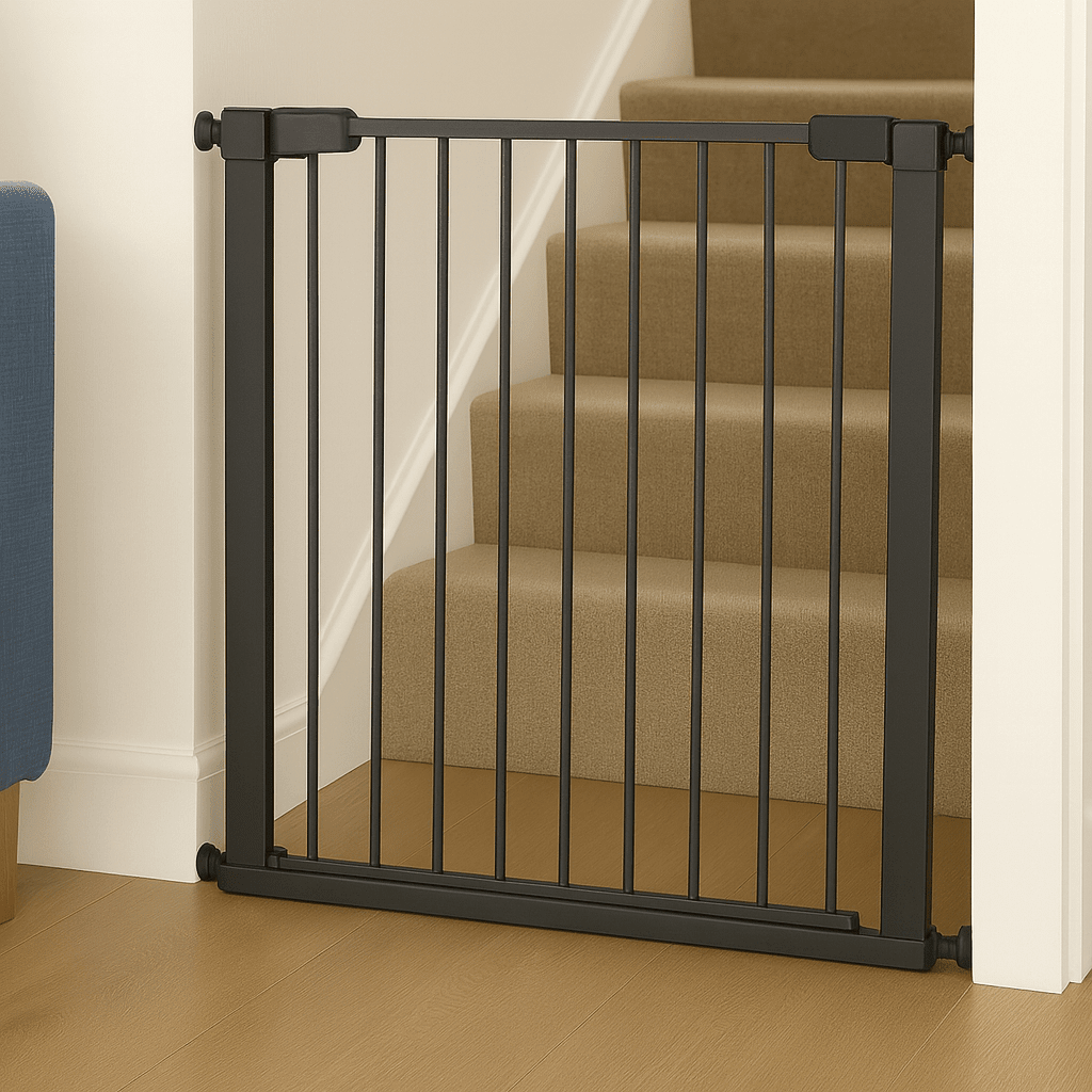 2x FYLO Baby Safety Stair Gate Pressure Fit Extra Wide - Grey - Baby&More