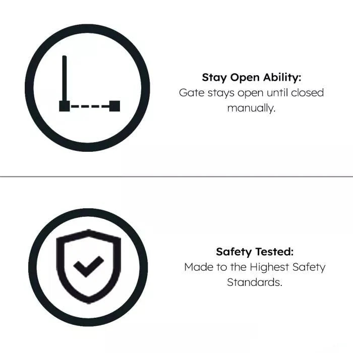 FYLO 2x Baby Safety Stair Gate  Pressure Fit 75-86cm - 2 pack