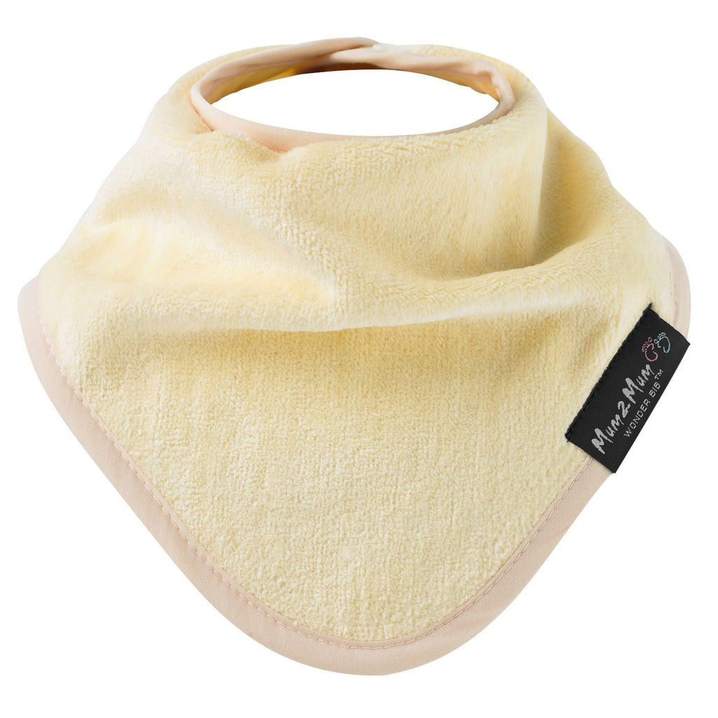3 PACK - Mum 2 Mum Bandana Style Baby Bibs - Lemon / Mint / Stone - Baby&More