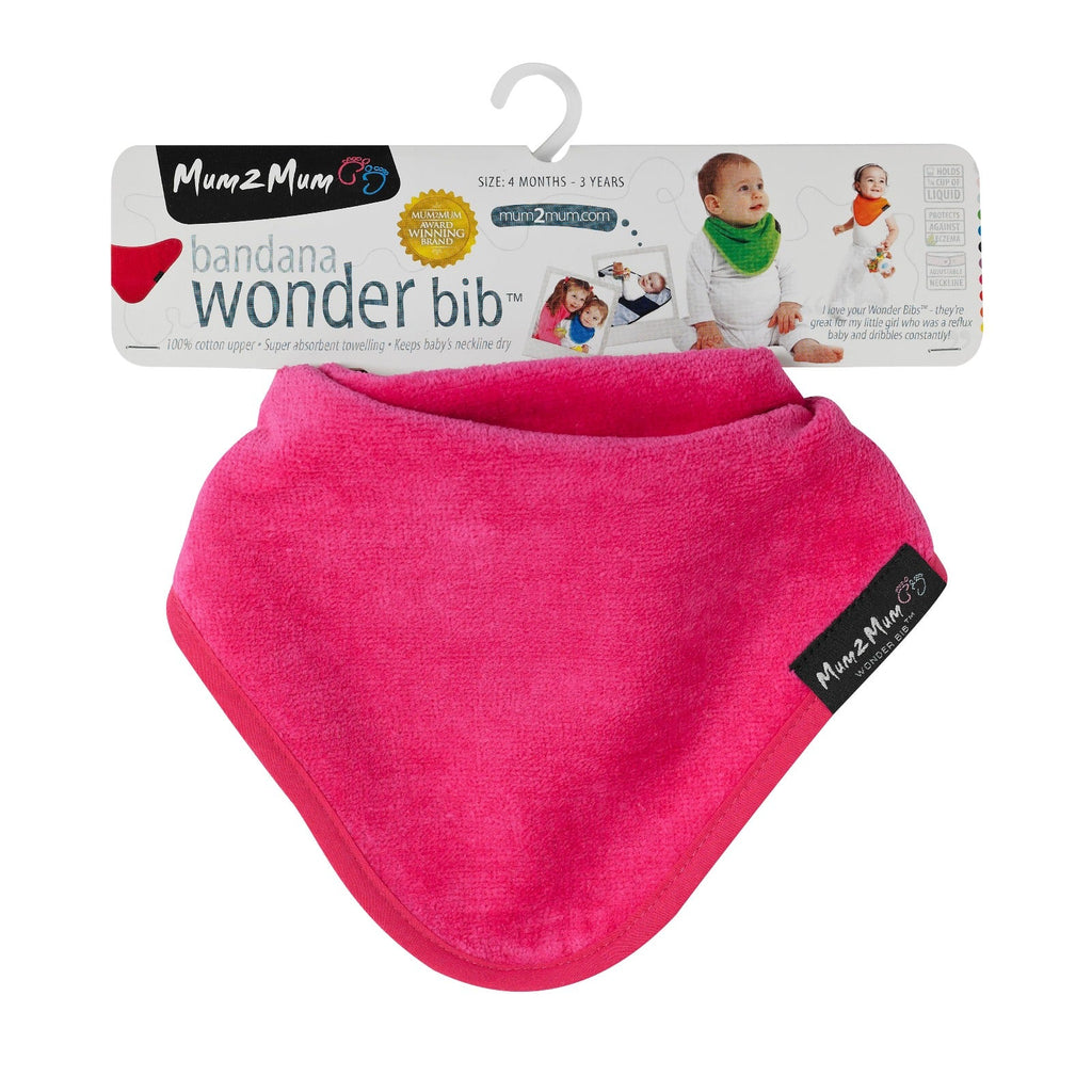 3 PACK - Mum 2 Mum Bandana Style Wonder Bibs - Pinks - Baby&More