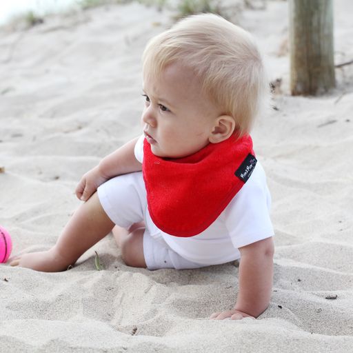 3 PACK - Mum 2 Mum Bandana Style Baby Bibs - Red / Lime / Teal - Baby&More