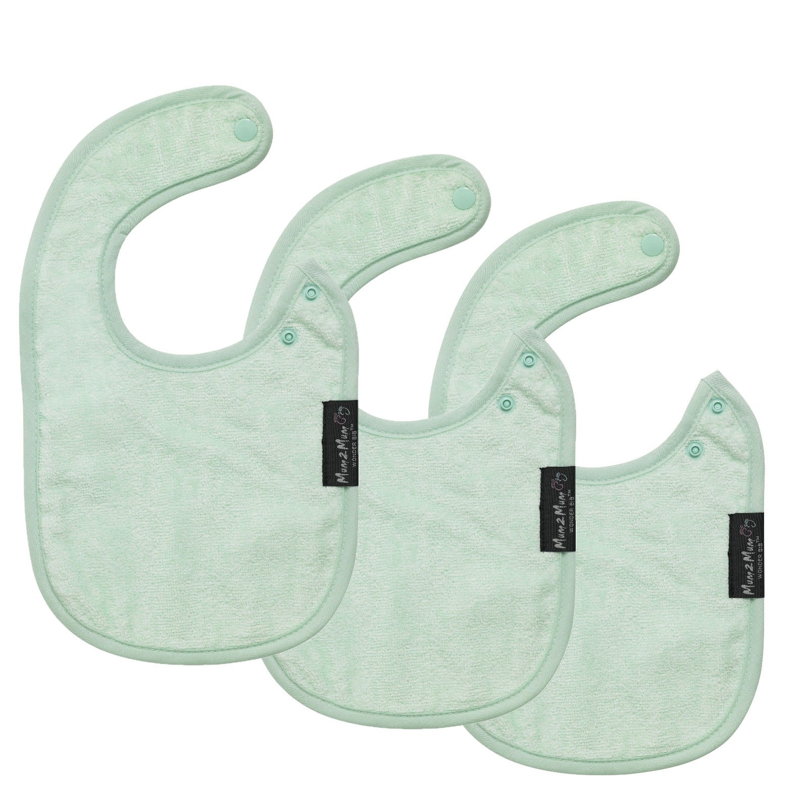 3 PACK - Mum 2 Mum Infant Wonder Bibs - ANY COLOURS - Baby&More