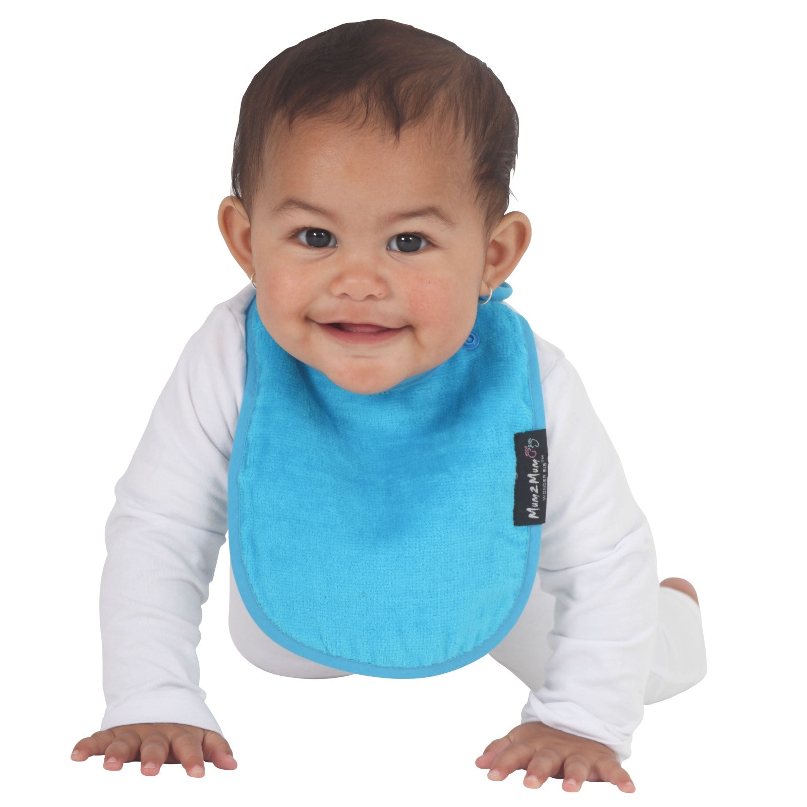 3 PACK - Mum 2 Mum Infant Wonder Bibs - Blues - Baby&More