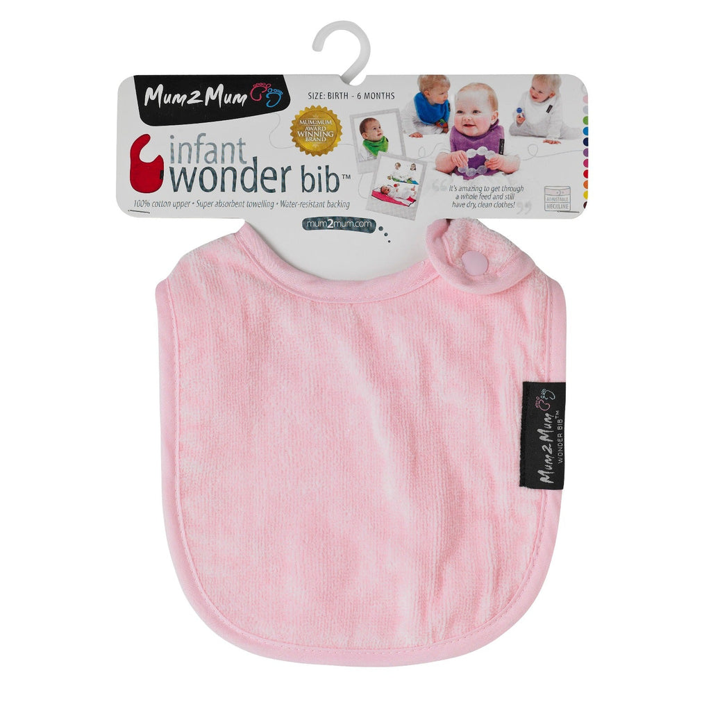 3 PACK - Mum 2 Mum Infant Wonder Bibs - Pinks - Baby&More
