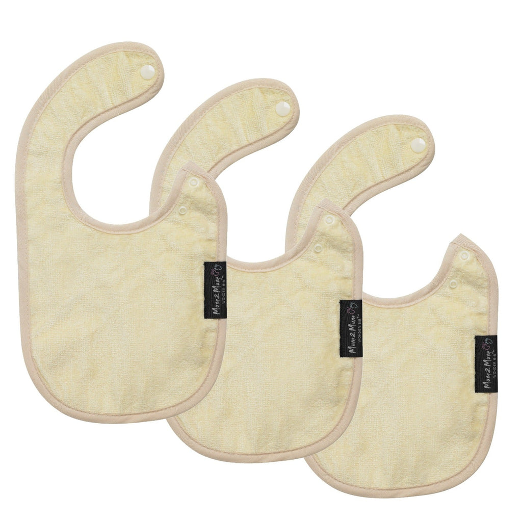 3 PACK - Mum 2 Mum Infant Wonder Bibs - Unisex Pastels - Baby&More