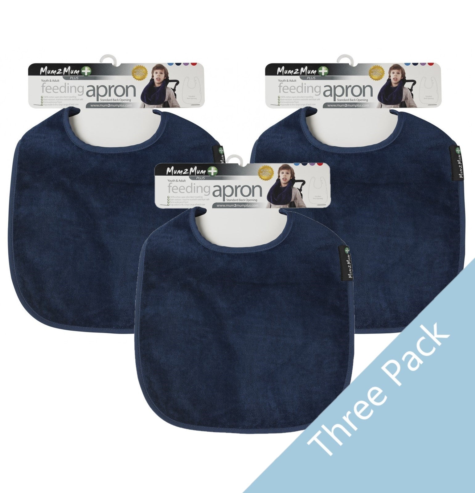 3 PACK - Mum 2 Mum PLUS Clothing Protector for Adults & Youths - 3 THE SAME COLOUR - Baby&More