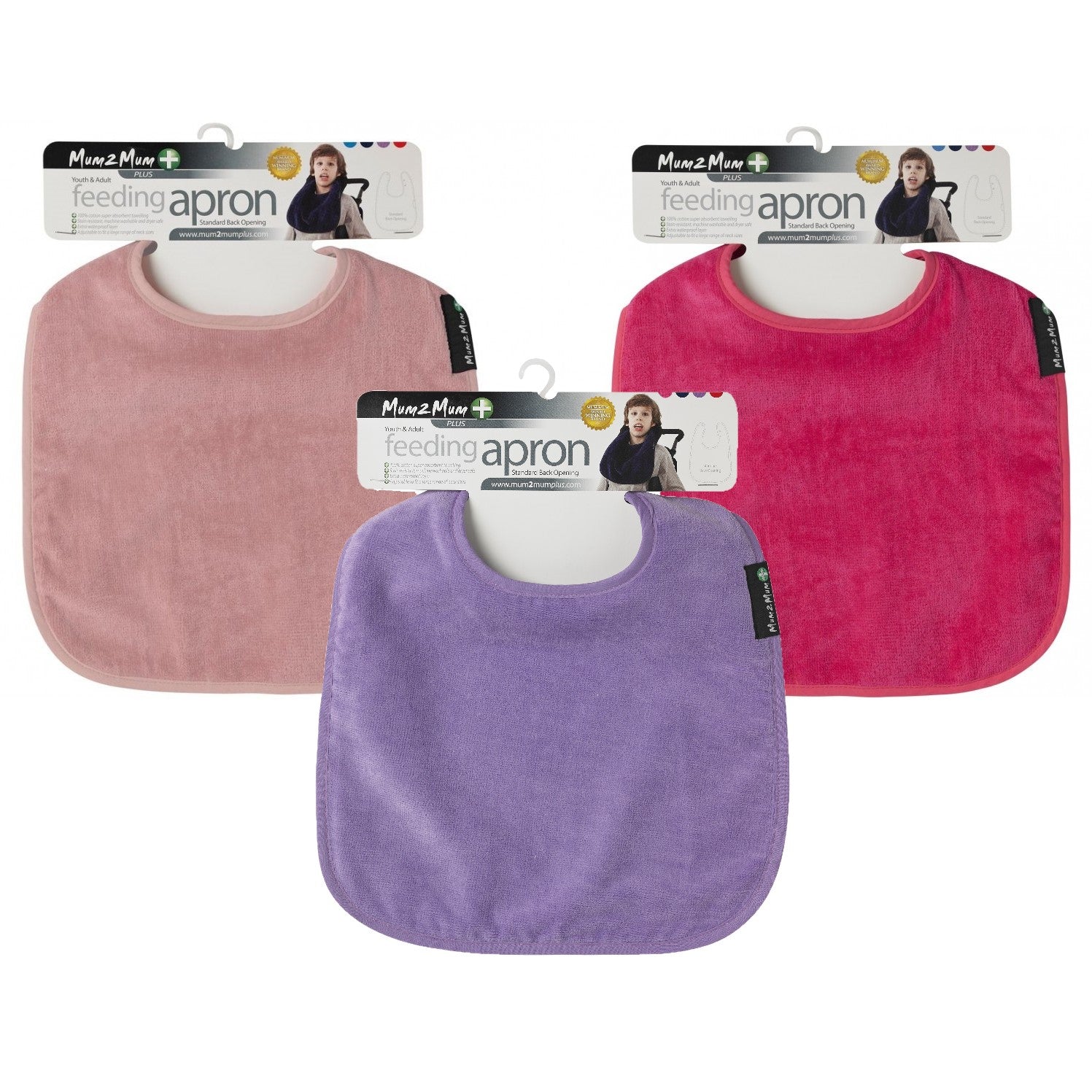 3 PACK - Mum 2 Mum PLUS Clothing Protector for Adults & Youths - ANY COLOURS - Baby&More