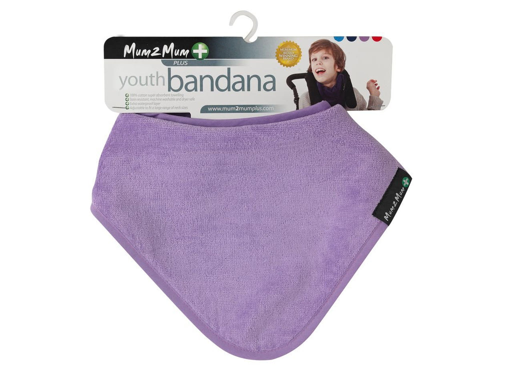 3 PACK - Mum 2 Mum PLUS Youth Bandana - Dusty Pink / Cerise / Purple - Baby&More