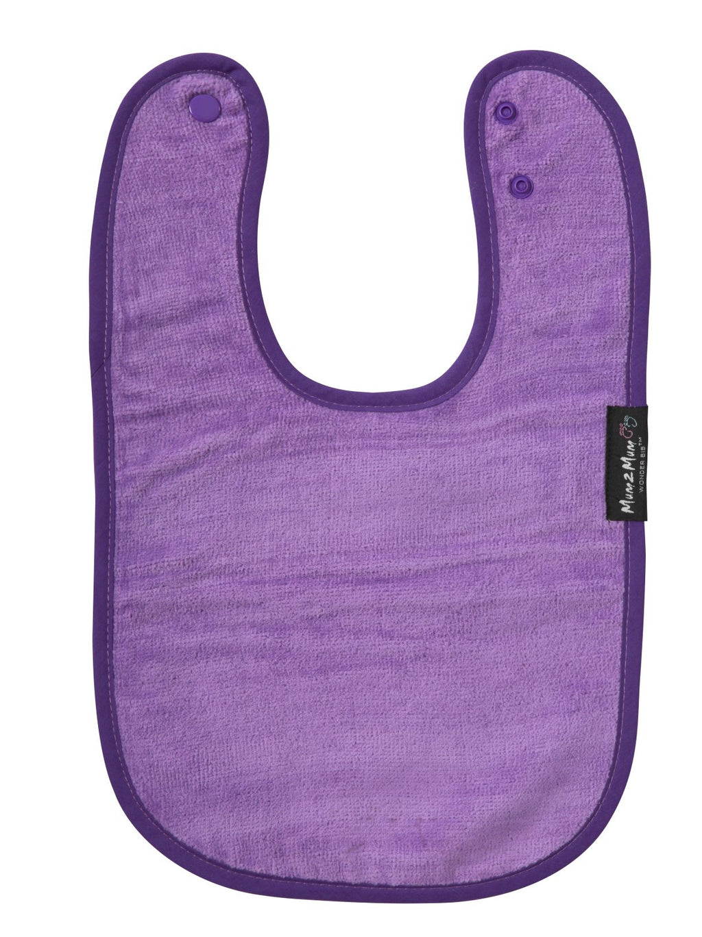 3 PACK - Mum 2 Mum Standard Bibs - Cerise / Purple / Baby Pink - Baby&More