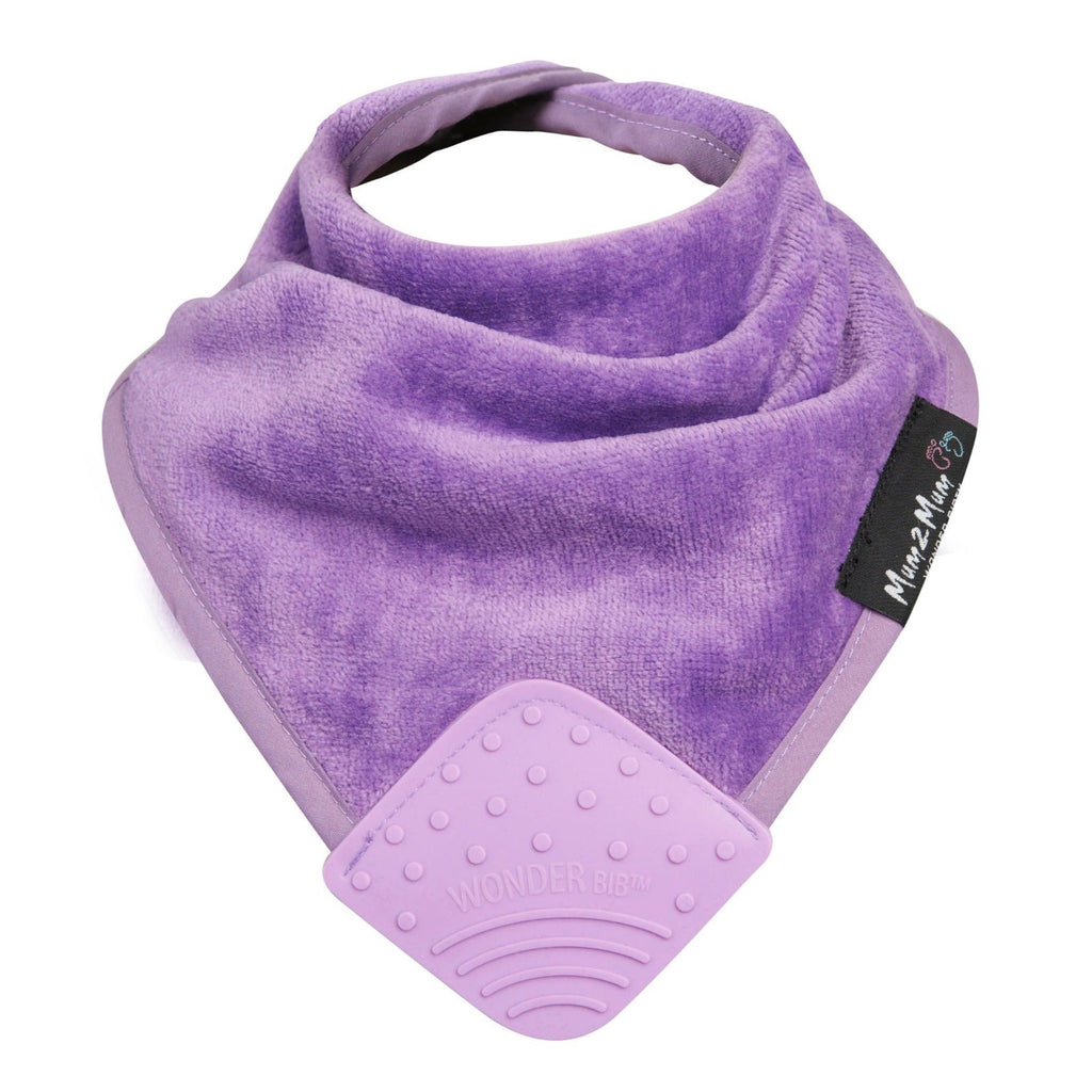 3 PACK - Mum 2 Mum Teething Bandana Wonder Bib - Baby Pink / Purple / Red - Baby&More