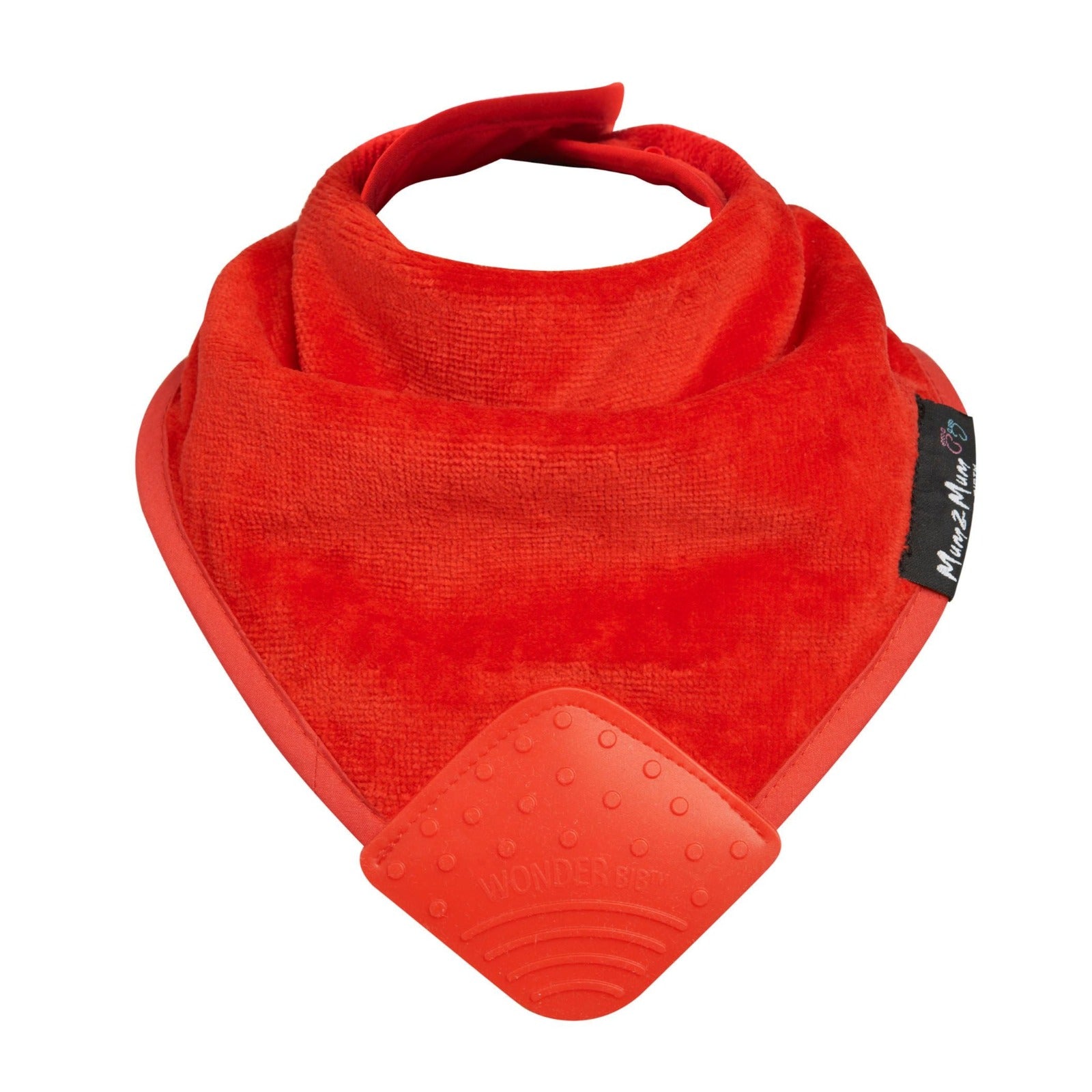 3 PACK - Mum 2 Mum Teething Bandana Wonder Bib - Baby Pink / Purple / Red - Baby&More