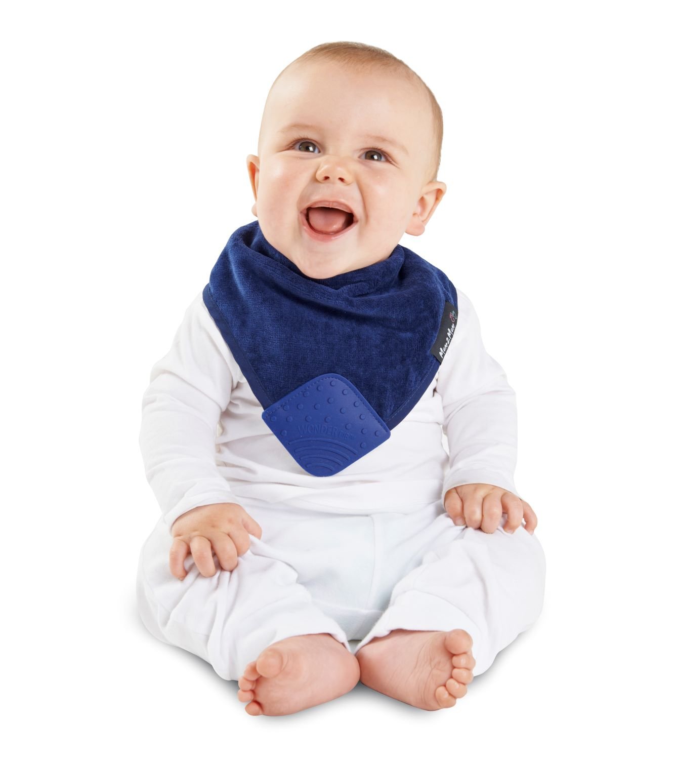 3 PACK - Mum 2 Mum Teething Bandana Wonder Bib - Navy / Baby Blue / Grey - Baby&More