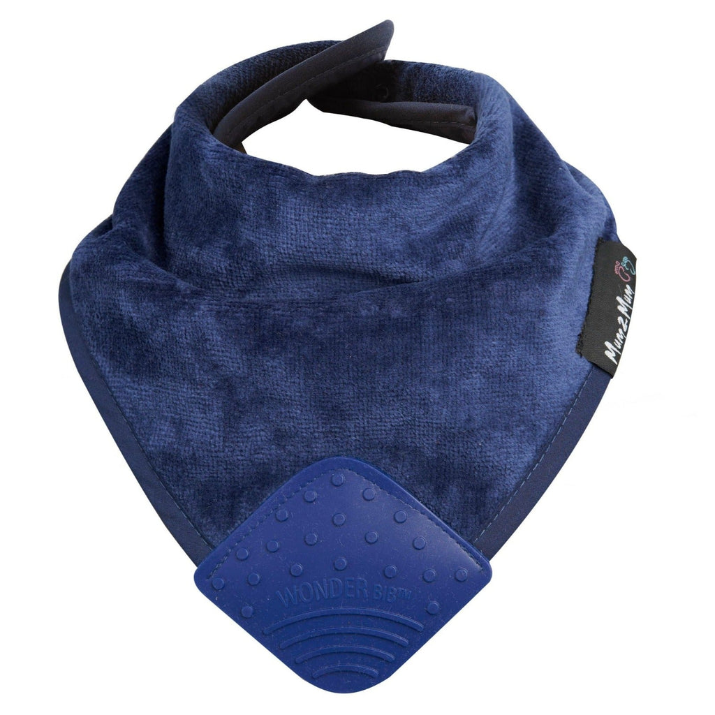 3 PACK - Mum 2 Mum Teething Bandana Wonder Bib - Navy / Baby Blue / Grey - Baby&More