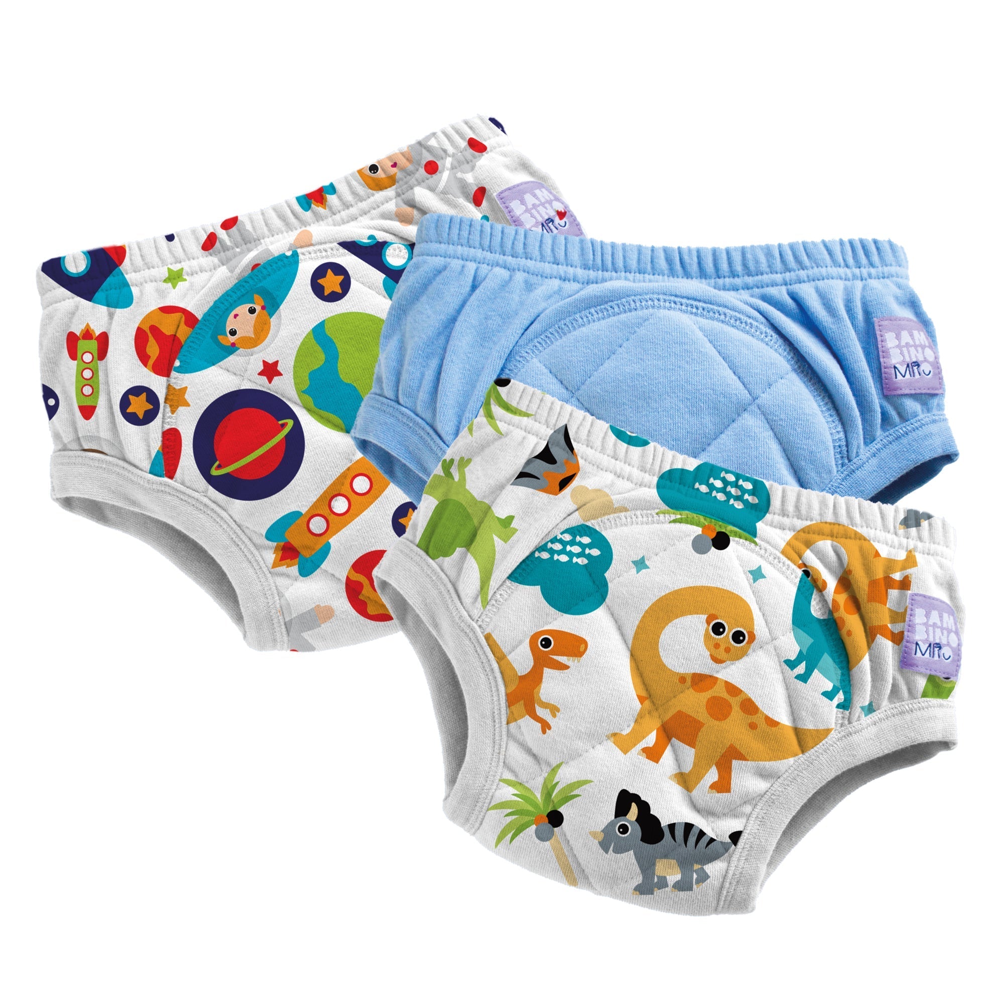 3 Pack Reusable Potty Training Pants in Combo Blue - Enhanced Design - Baby&More
