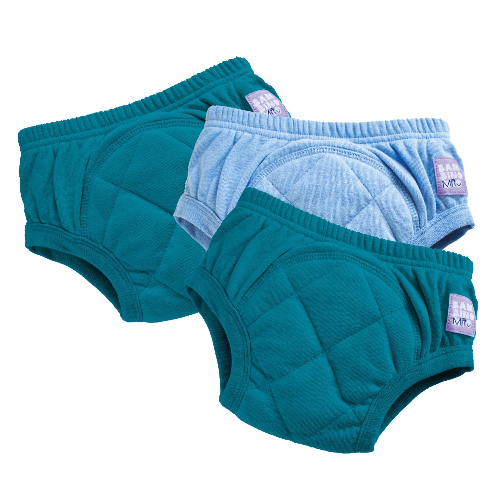 3 Pack Reusable Potty Training Pants in Mix Blues - Enhanced Design - Baby&More