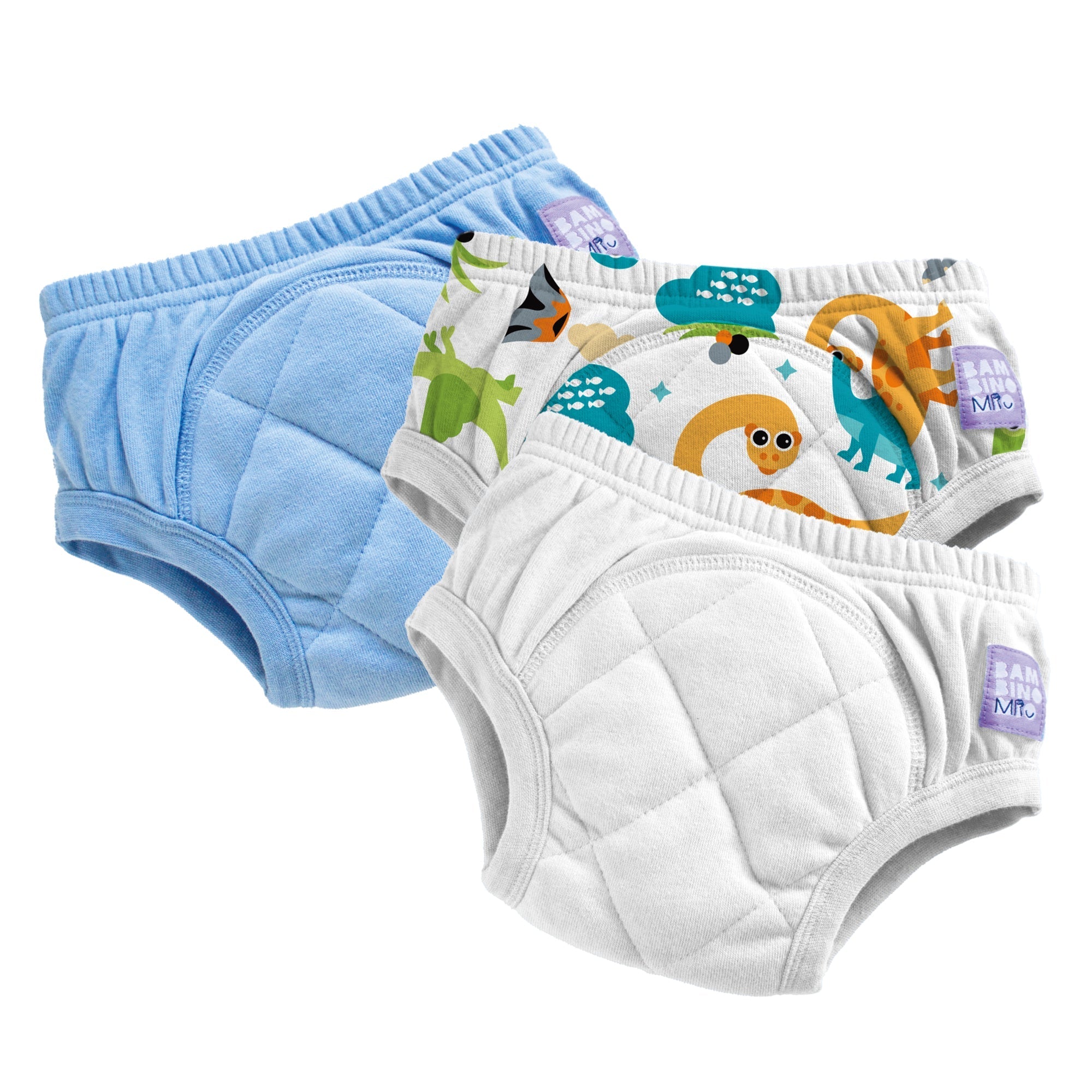 3 Pack Reusable Potty Training Pants in Mixed Dino - Enhanced Design - Baby&More