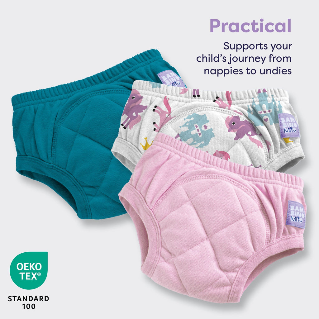 3 Pack Reusable Potty Training Pants in Pegasus Palace Mix - Enhanced Design - Baby&More