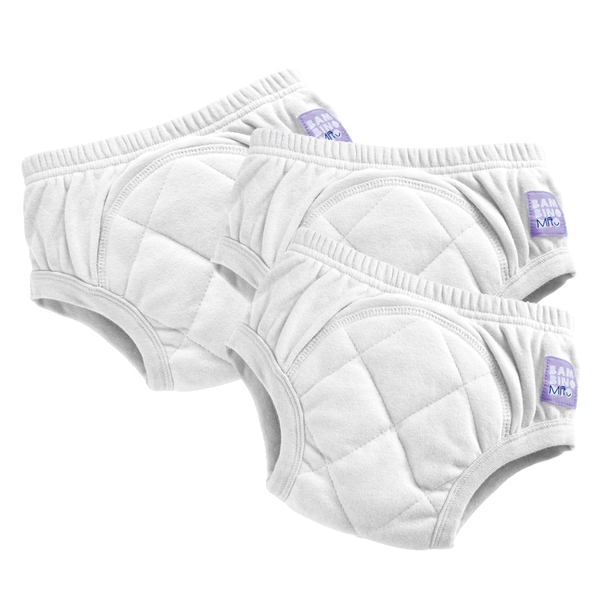 3 Pack Reusable Potty Training Pants in White - Enhanced Design - Baby&More