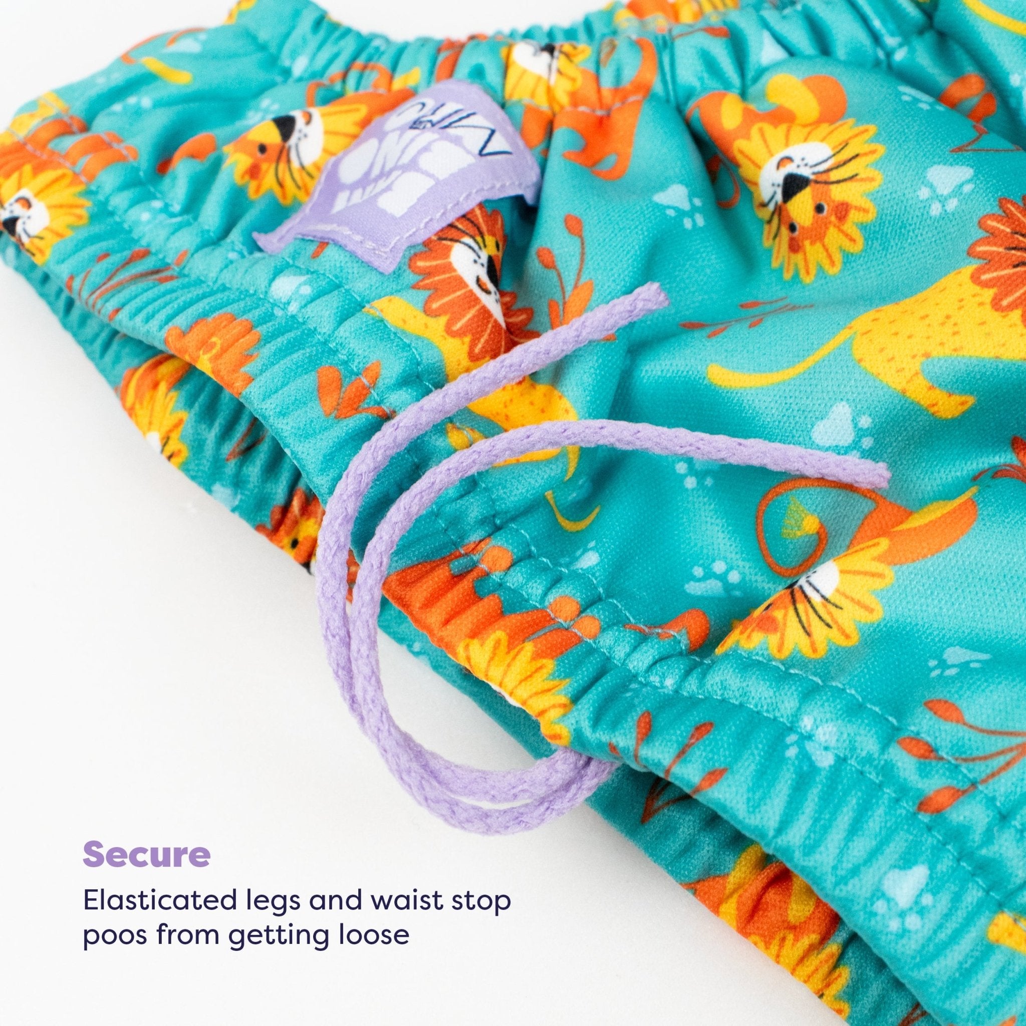 3 Piece Baby Swim Set with Swim Nappy, Swim Top and Swim Hat - Cool Cats - Baby&More