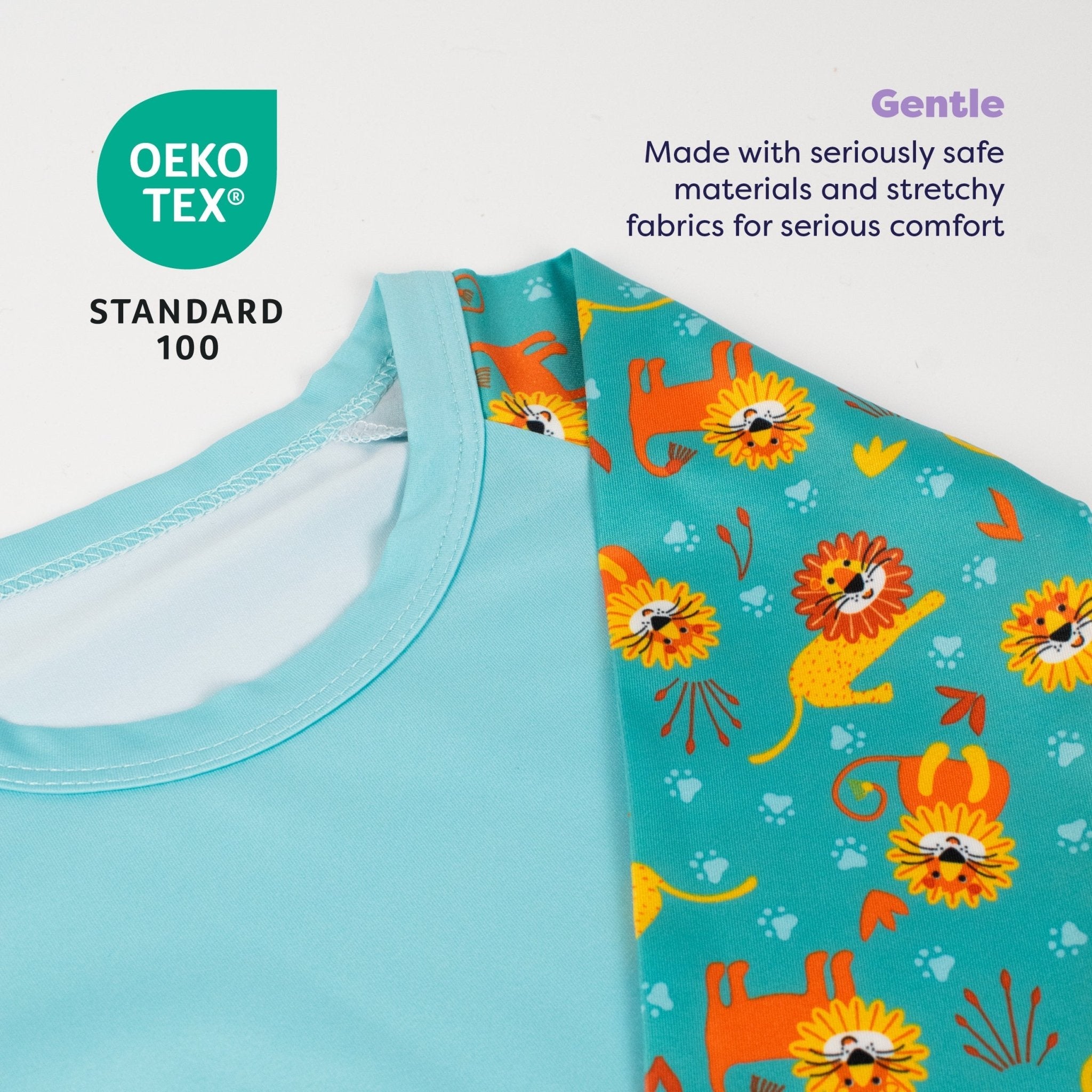 3 Piece Baby Swim Set with Swim Nappy, Swim Top and Swim Hat - Cool Cats - Baby&More