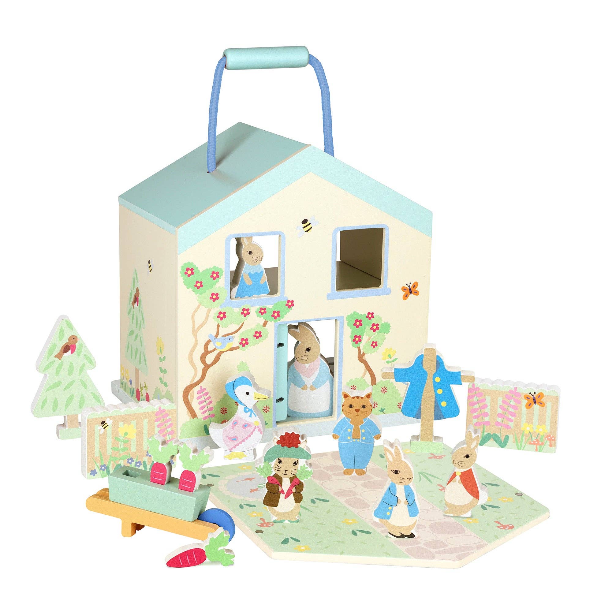 Wooden Peter Rabbit™ Play House Adventure Set