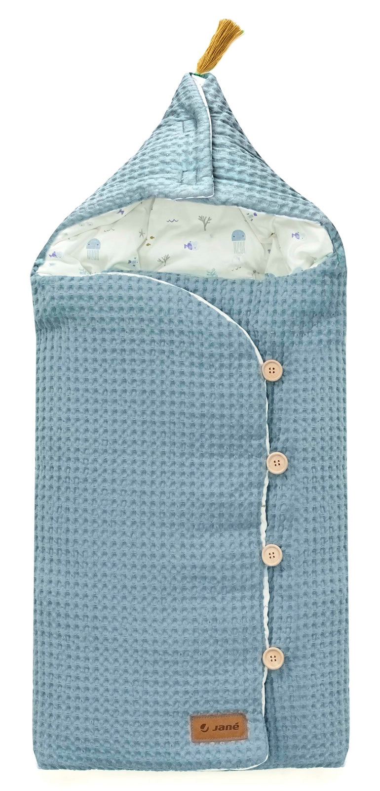 Jane Mims+ Baby Blanket Shawl with Hood for Pushchairs