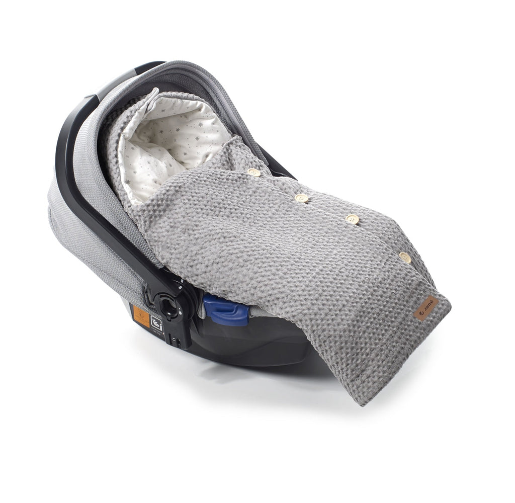 Jane Mims+ Baby Blanket Shawl with Hood for Pushchairs