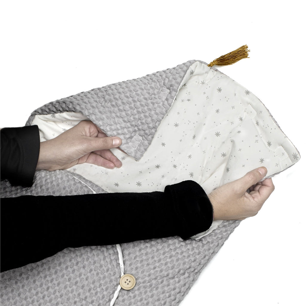 Jane Mims+ Baby Blanket Shawl with Hood for Pushchairs