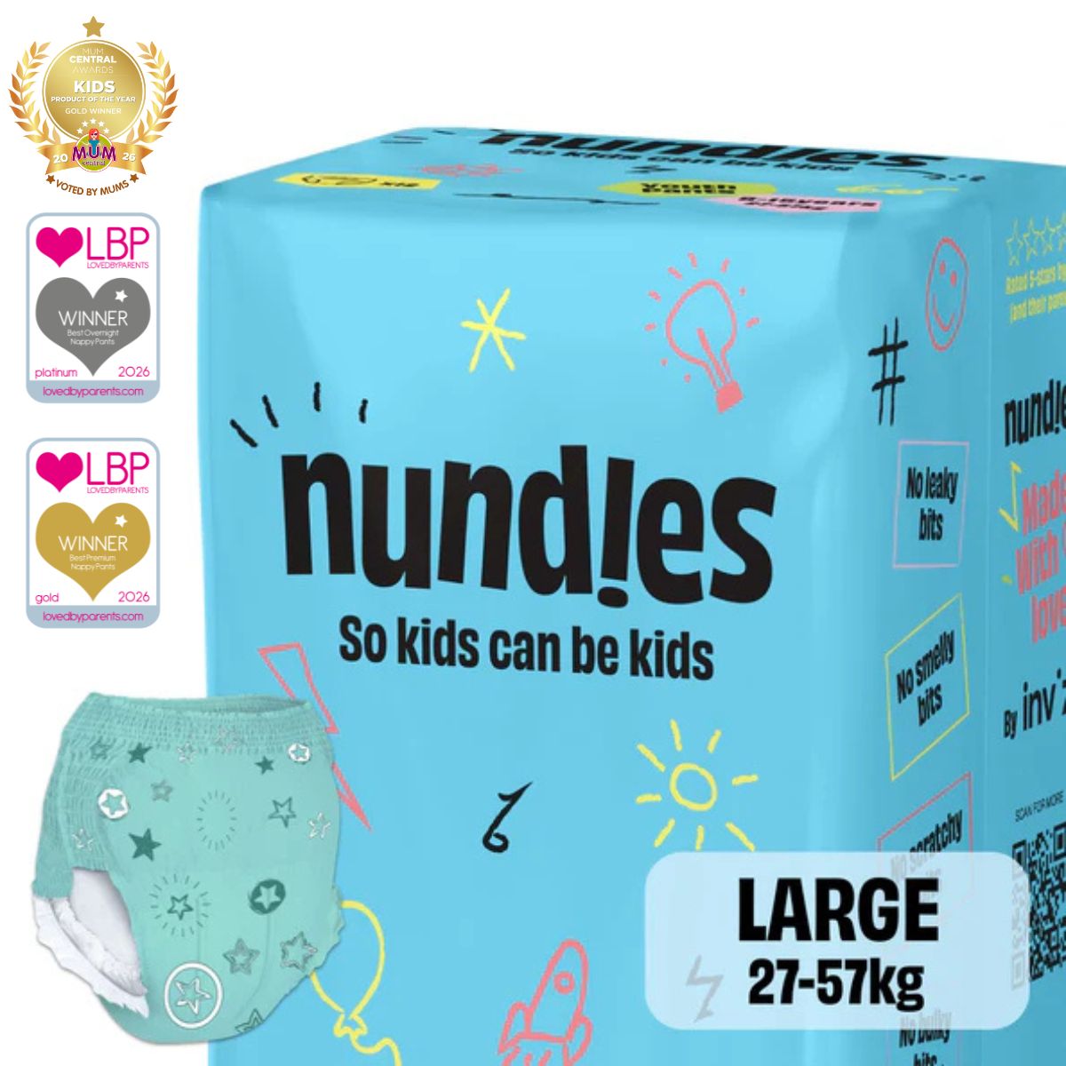 Nundies Youth Pants - 8-15 Years (27-57kg)