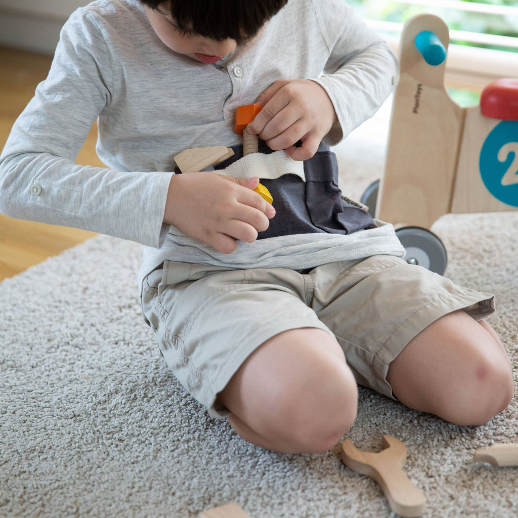PlanToys Tool Belt with Wooden Tools