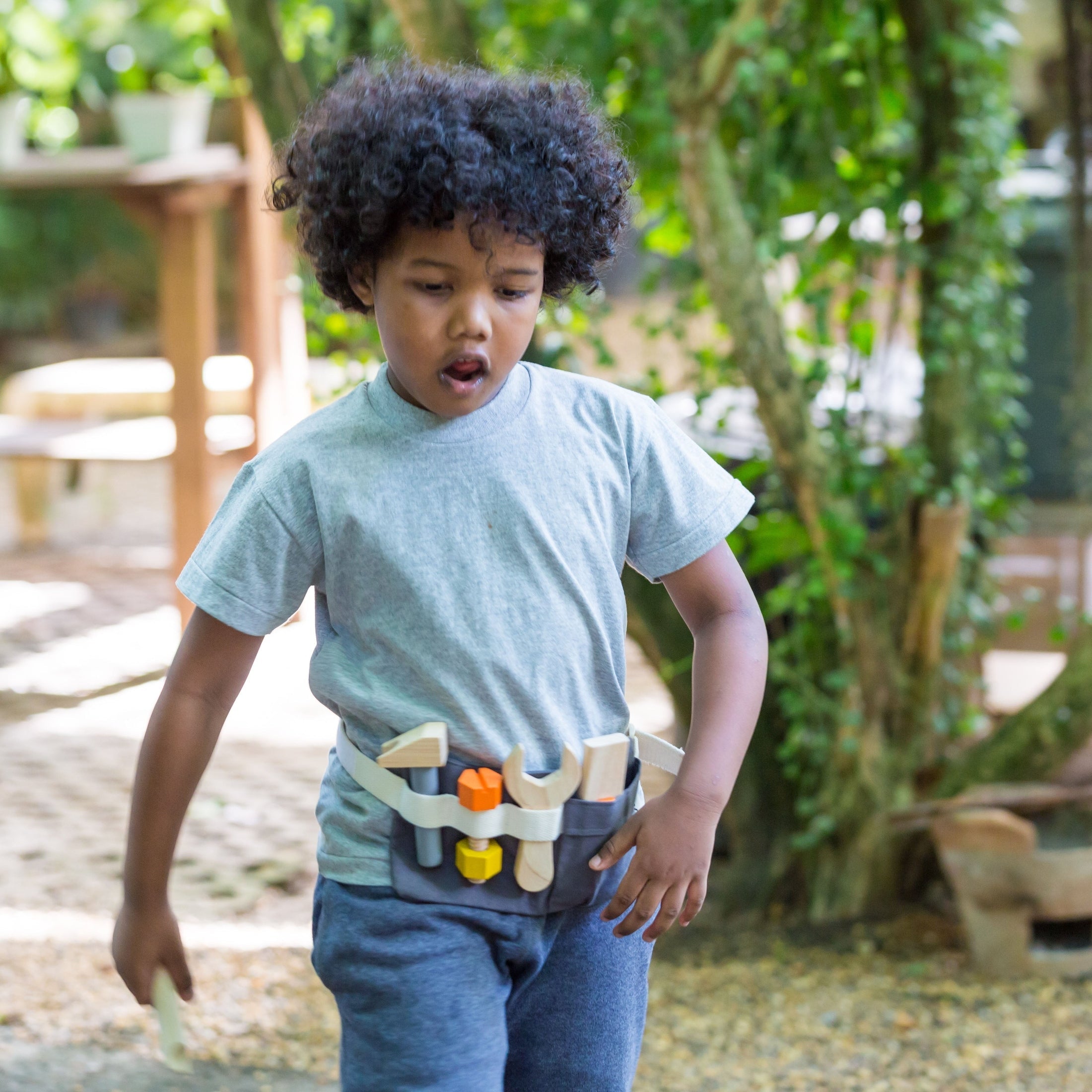 PlanToys Tool Belt with Wooden Tools