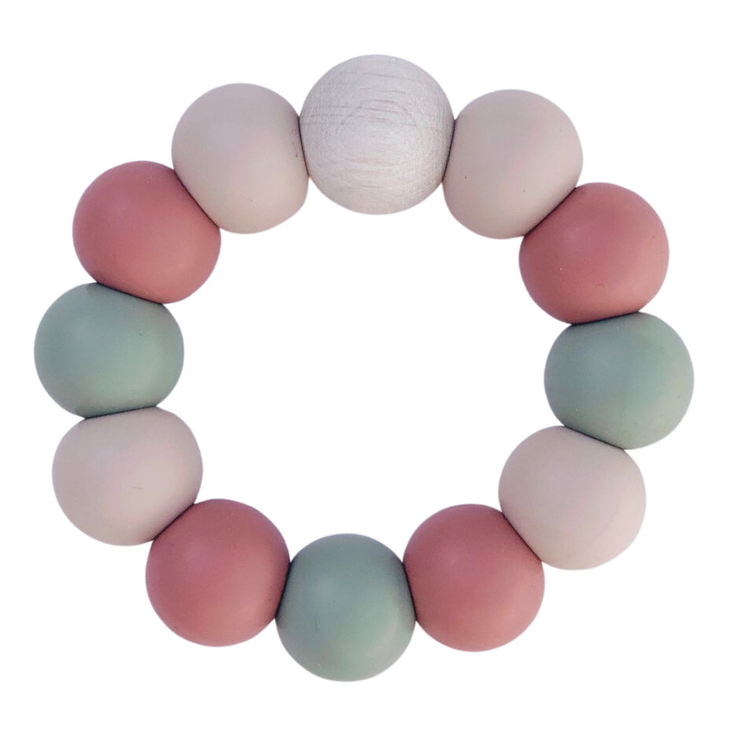 Chunky Silicone Teething Ring - Various Colours