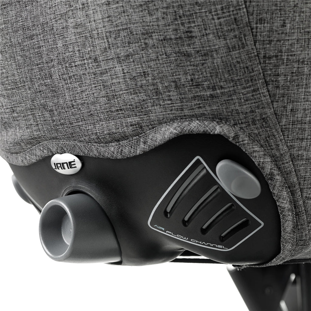 Jané Crosswalk-R All-Terrain Travel System with Carrycot & Koos iSize R1, Tech Mouse / Black Grey