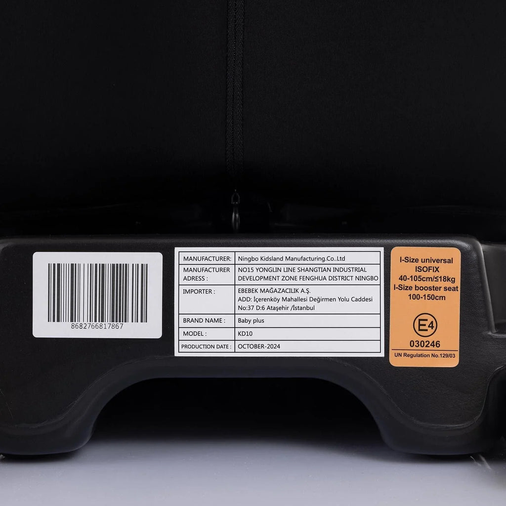 baby plus Pixi i-Size Group 0+/1/2/3 (Birth to 12 Years) Car Seat - Black