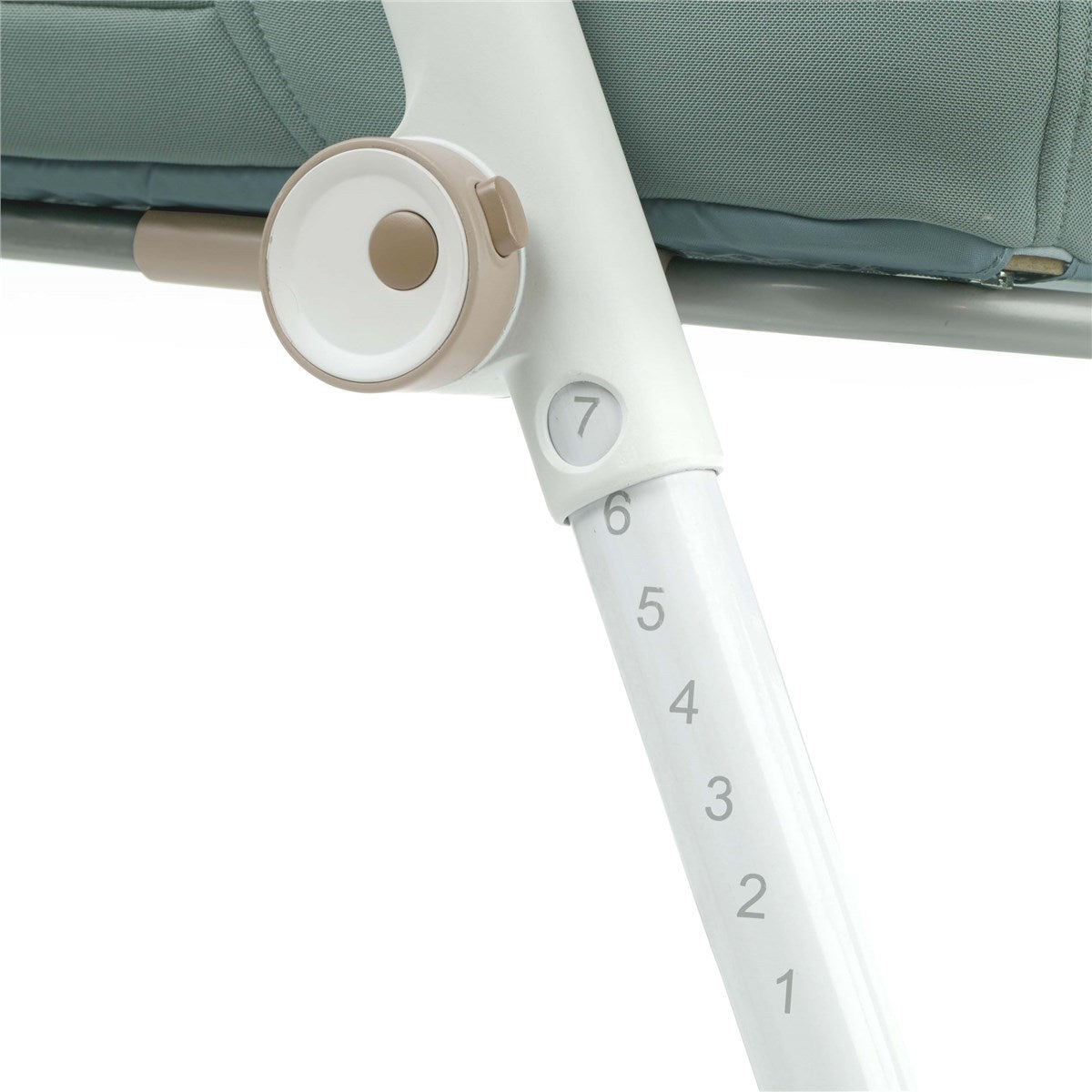 Jane Baby Side Crib + 4 Piece Bedding Set & Safety Mattress - Botanic Green